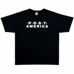Post America Logo Tee Black